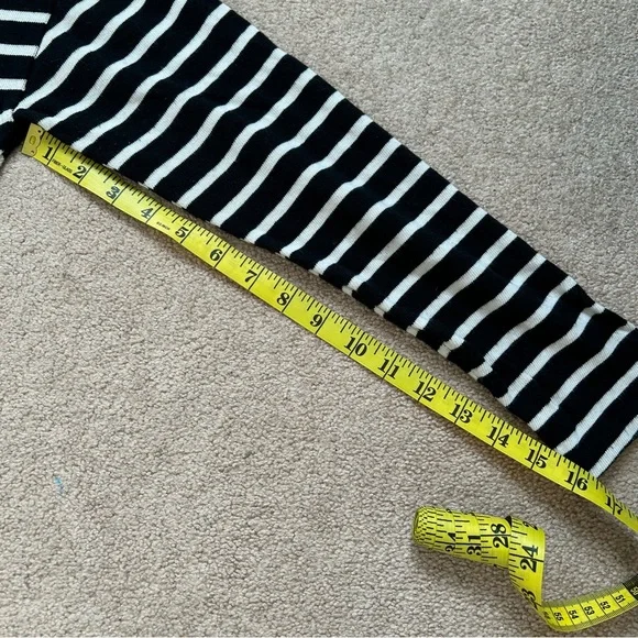 Zara Sweater Dress Striped Long Sleeves Black and White Size Small - Picture 13 of 15